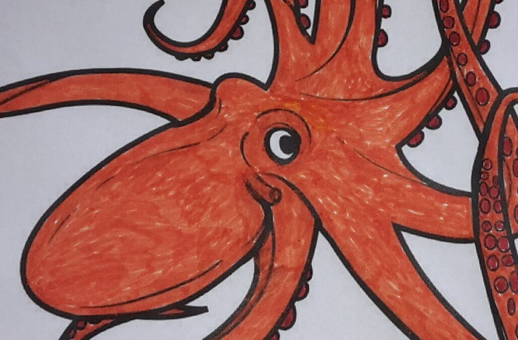 Some sea creature art to cheer you up …